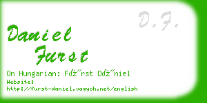 daniel furst business card